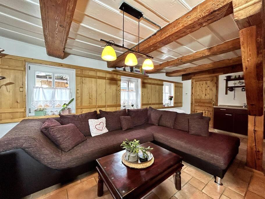 Rustikales Studio-Apartment Blockstube Im Haus Selma Гросшёнау Экстерьер фото